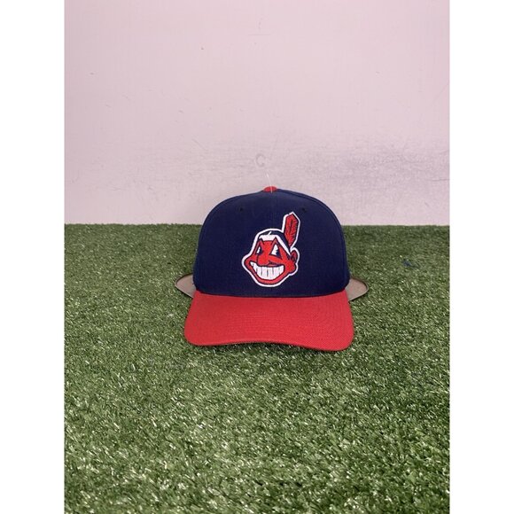 Vintage Cleveland Indians hat cap fitted 7 1/2 chief wahoo sports specialties